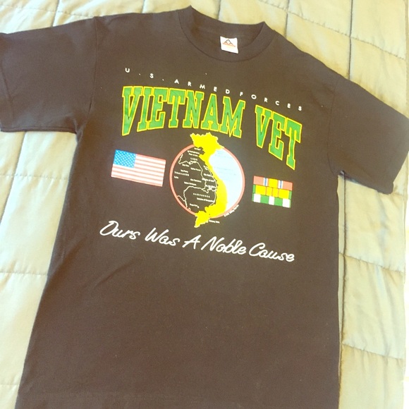 Vintage Other - 1992 Vietnam Vet Tee / Black Vintage Tee 🇺🇸